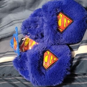 Superman baby slippers
